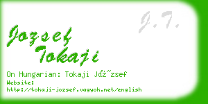 jozsef tokaji business card